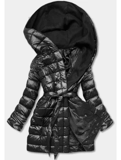 KURTKA PIKOWANA Z KAPTUREM CZARNA model 21245179 - MINORITY