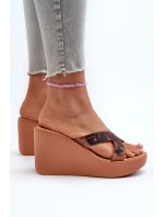 Dámské sandály na klíně 83520 Ipanema High Fashion Slide Fem Hnědé Dámské sandály na klíně 83520 Ipanema High Fashion Slide Fem Hnědé