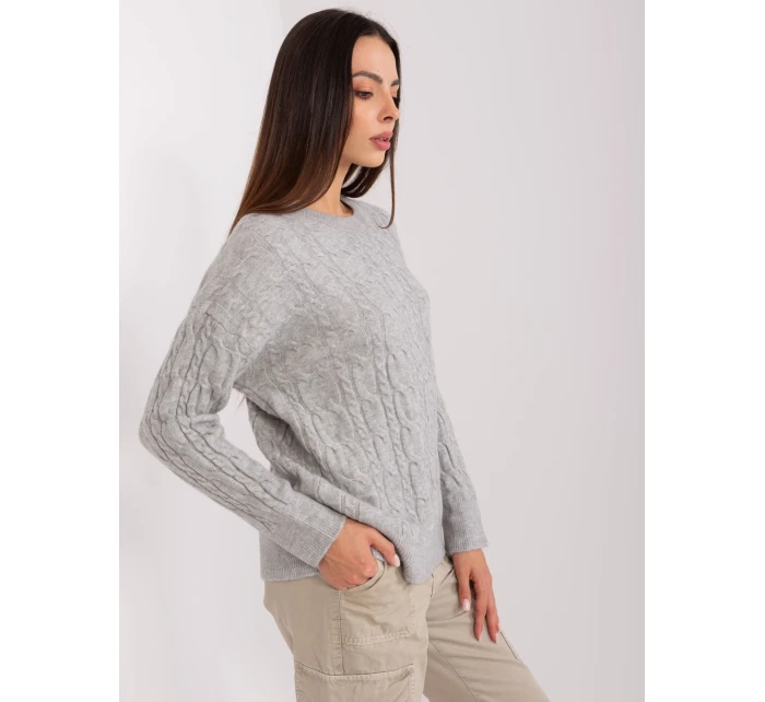 Sweter AT SW  szary model 18909209 - FPrice