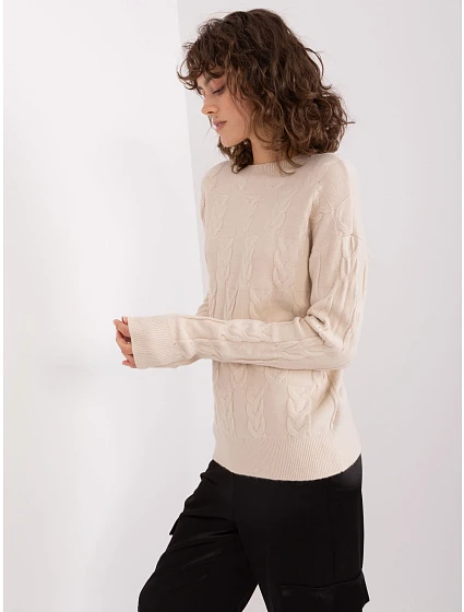 Sweter AT SW model 19014785 jasny beżowy - FPrice