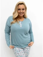 Pyžamo DU KN FP 502.97 tmavě mátové Pyžamo DU KN FP 502.97 tmavě mátové