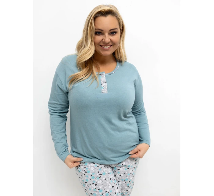 Pyžamo DU KN FP 502.97 tmavě mátové Pyžamo DU KN FP 502.97 tmavě mátové