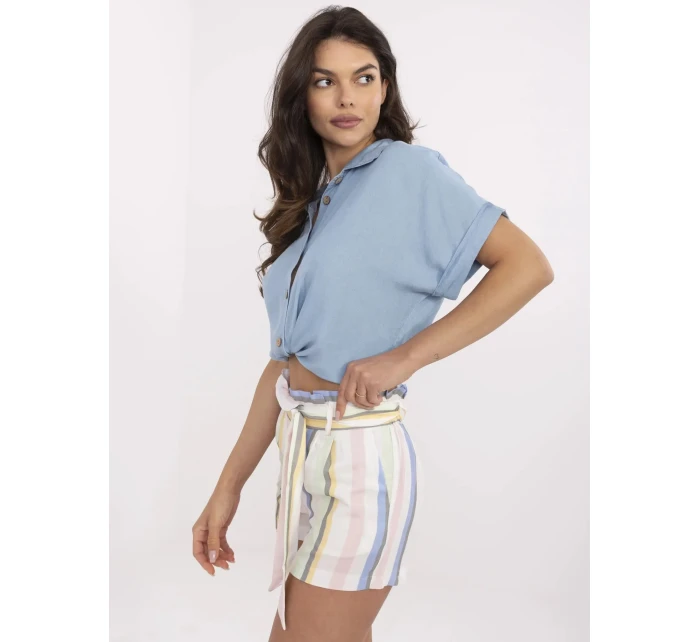 Šortky RO SN 2514.34P bílá a modrá Šortky RO SN 2514.34P bílá a modrá