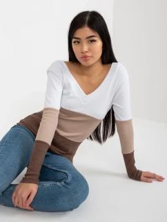 Halenka RV BZ 8429.18P bílo-hnědá