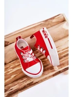 Dětské látkové tenisky BIG STAR KK374051 červená