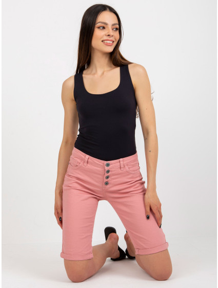 Růžové džínové šortky od STITCH & SOUL