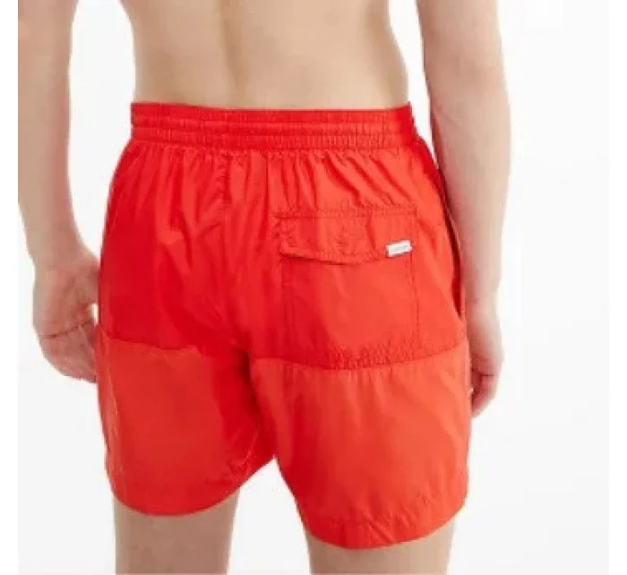 Pánské koupací kraťasy - KM00729 XNL - červená - Calvin Klein