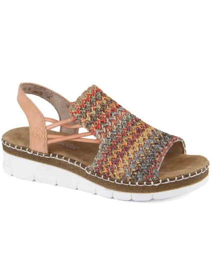 Pohodlné vícebarevné sandály W model 22033633 - Rieker