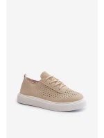 Průchozí Tenisky Na Platformě Beige Tanvi Průchozí Tenisky Na Platformě Beige Tanvi