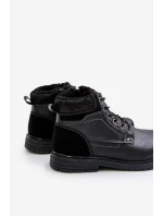 Zateplené pánské boty z eko kůže černé model 21679499 - EVENTO Zateplené pánské boty z eko kůže černé model 21679499 - EVENTO