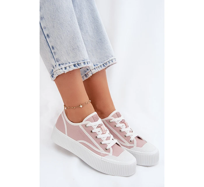 Dámské tenisky na platformě Big Star TT274270 Růžové