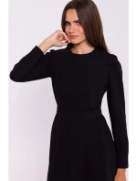 Rozšířené šaty model 21007378 černé - STYLOVE