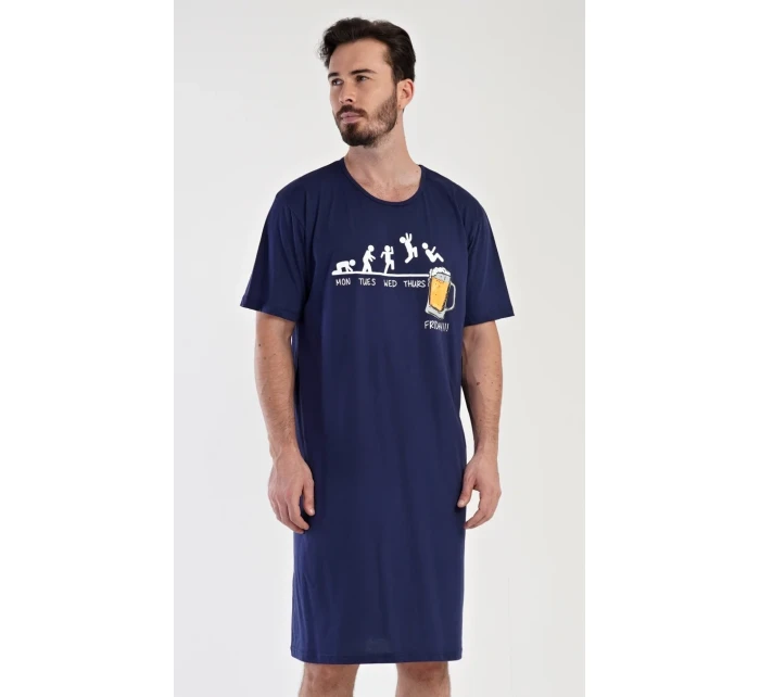 Pánská noční košile s krátkým rukávem model 19047956 - Vienetta MAN