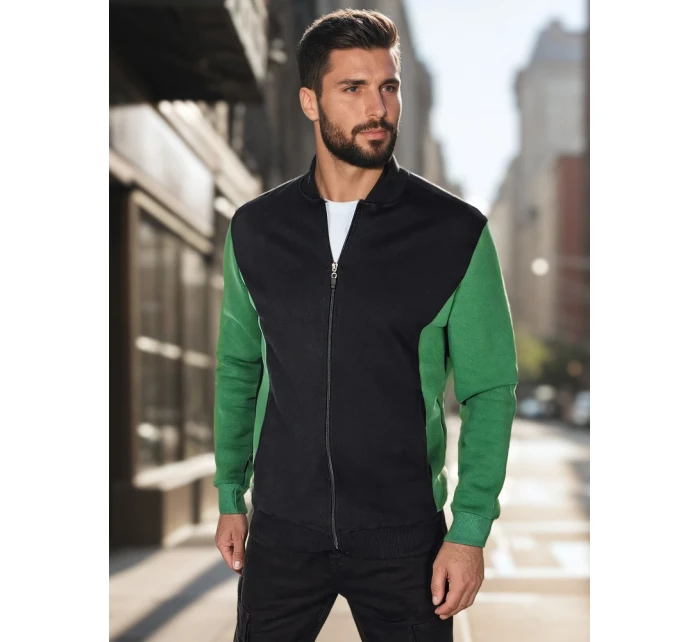 Pánská mikina na zip se stojáčkem černá model 21986041 - Dstreet