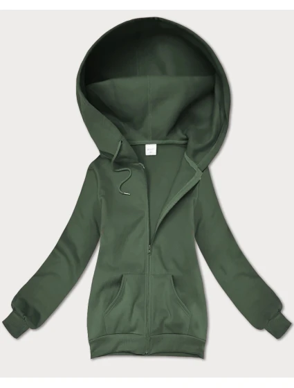 Šedozelená dámská rozepínací mikina s kapucí S'West (B-12#)