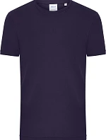 Daiber 8040 Pánské bio tričko s jemným žebrováním 02.8040 deep purple