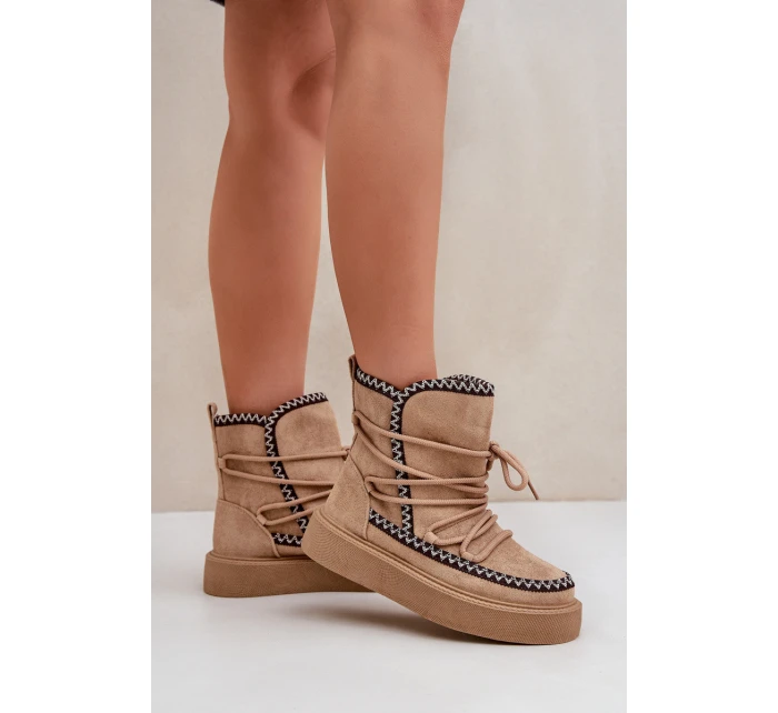 Dámské Sněhule S Na Platformě Hnědé model 21680237 - Boto Dámské Sněhule S Na Platformě Hnědé model 21680237 - Boto