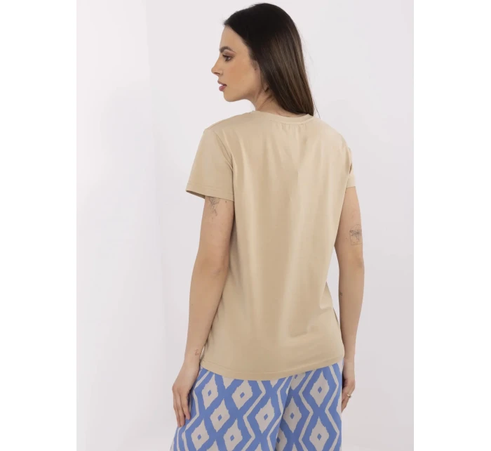 T shirt CLM TS model 21094502 beżowy - FPrice
