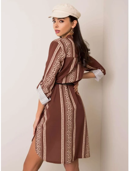 Šaty DHJ SK 5766D.13 hnědá