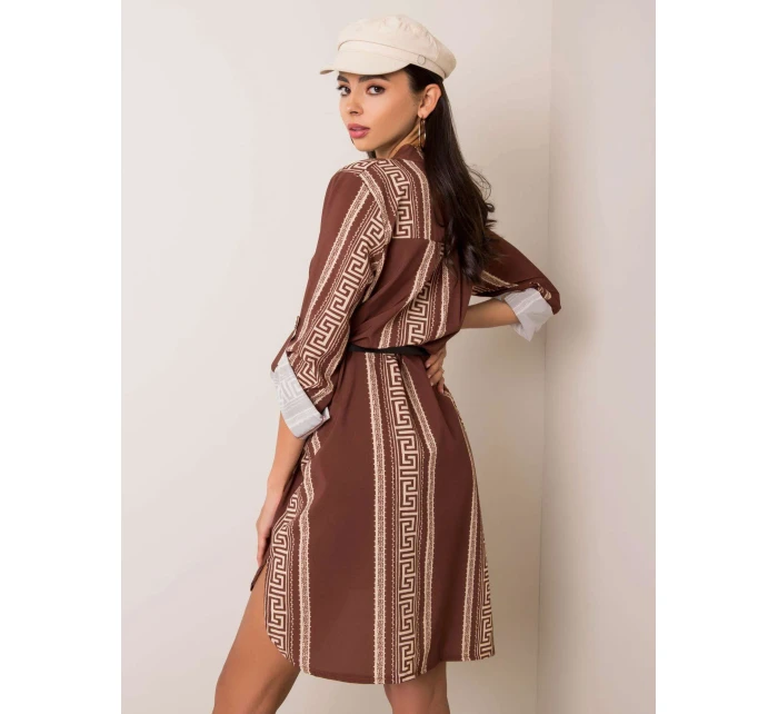 Šaty DHJ SK 5766D.13 hnědá