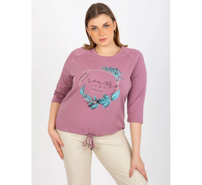 Dámská halenka RV BZ 8458.01P tmavě růžová - FPrice