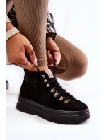 Boty Cross Jeans KK2R4074C Černé Boty Cross Jeans KK2R4074C Černé