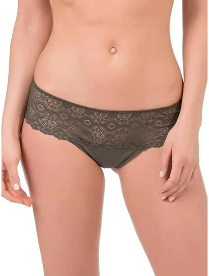 Kalhotky brazilky 20606 khaki zelené - Selmark