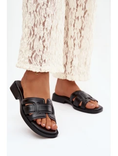 Dámské nazouváky na nízkém podpatku Černé Paris model 22010083 - Step in style