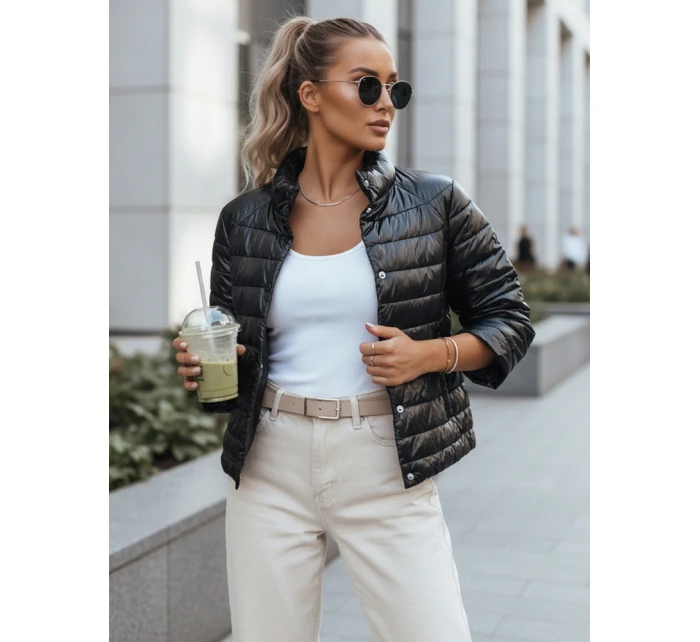 kurtka damska pikowana czarna model 22020805 - FashionStreet