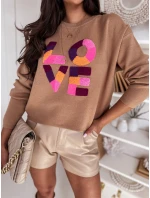 Dámský oversize svetr camel Dstreet model 21970647 - FashionStreet