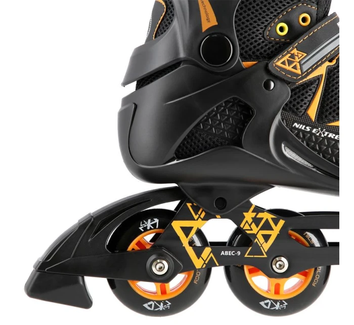 Inline brusle NILS Extreme NA9022 black/orange, velikost 41 Inline brusle NILS Extreme NA9022 black/orange, velikost 41