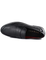 Pánské černé kožené polobotky model 22097191 - Bugatti Pánské černé kožené polobotky model 22097191 - Bugatti