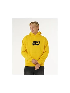 Pánská mikina RIP CURL Medina Inner Visions Hood, žlutá