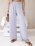 Kalhoty se širokými nohavicemi šedý