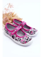 Dětské baleríny Befado 114X521 šedá-růžová