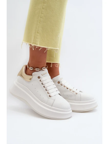 Dámské kožené tenisky GOE NN2N4031 Bílé