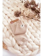 Dámské žebrované ponožky bez tlaku béžové Dámské žebrované ponožky bez tlaku béžové