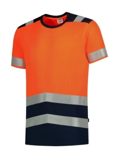 T-Shirt High Vis Bicolor tričko unisex fluorescenční oranžová