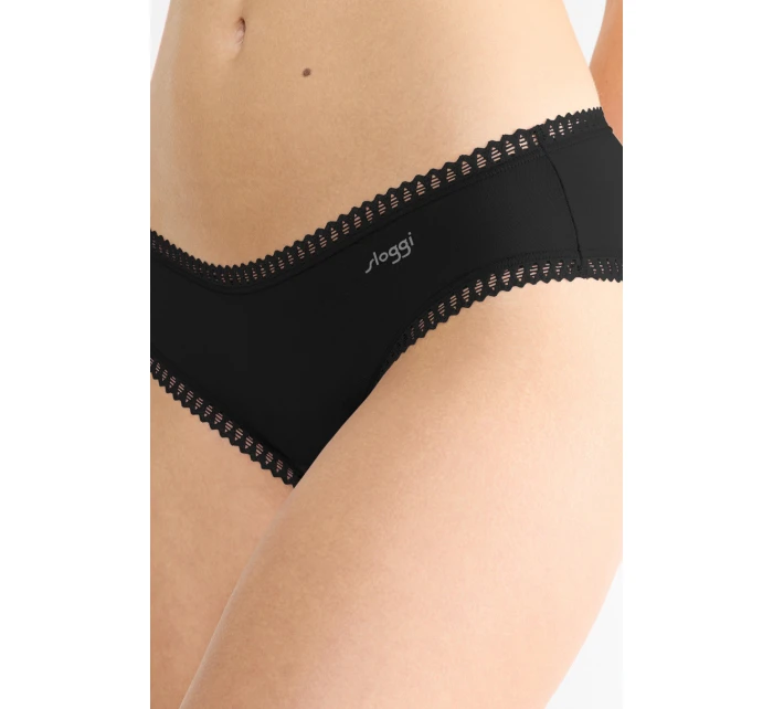 SLOGGI GO CRUSH HIPSTER KALHOTKY 3PACK ČERNÉ