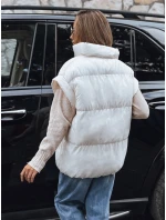 Dámská prošívaná vesta NIMIA ecru FashionStreet TY3250