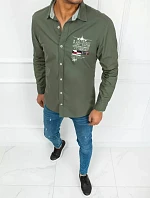 Pánská zelená košile FashionStreet DX2275