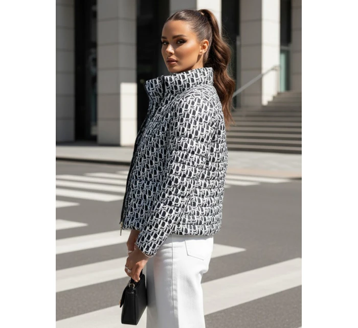 Dámská přechodná krátká prošívaná bunda MY DEAR černá FashionStreet TY4505