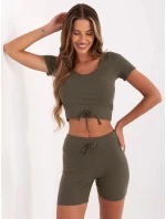 komplet damski basic khaki model 21224465 - Factory Price