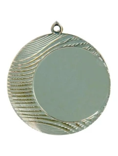 Obecná stříbrná medaile s prostorem pro emblém 50 mm - ocelová medaile