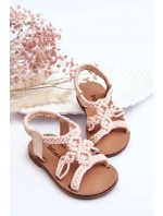Dětské pletené nazouvací sandály Růžove Tracy Dětské pletené nazouvací sandály Růžove Tracy