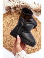 Dětské zimní boty s podšívkou z kožešiny černé Benigna Dětské zimní boty s podšívkou z kožešiny černé Benigna