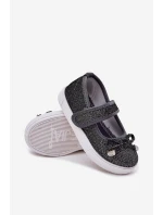 Dětské Baletky S Mašlí Černé Amirinas Dětské Baletky S Mašlí Černé Amirinas