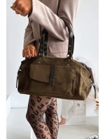 Kabelka z eko semiše Khaki model 21728353 - Boto