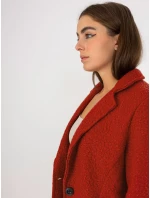 Dámský kabát TW EN BI 7372.18 tmavě oranžový