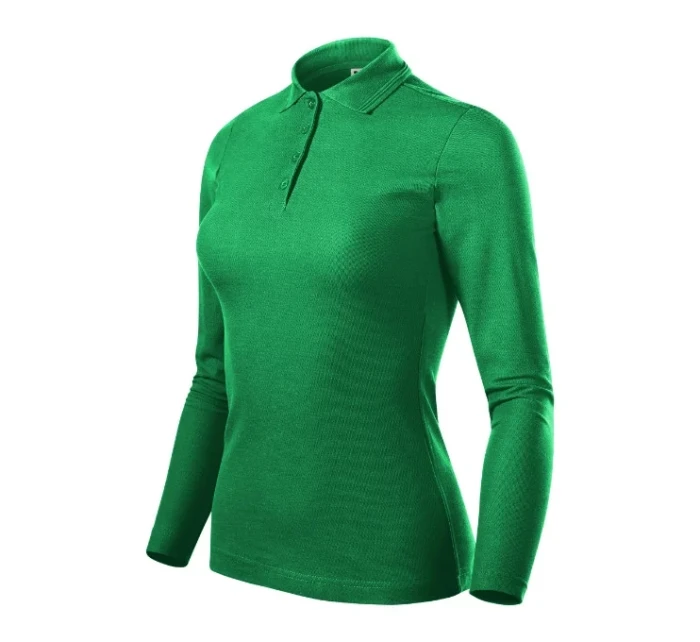 Pique Polo LS polokošile dámská středně zelená Pique Polo LS polokošile dámská středně zelená